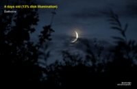 Earthshine (4 days old)