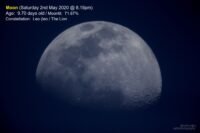 Moon – 9.70 days old