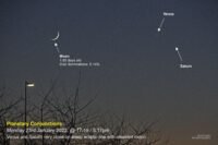 Moon, Venus & Saturn