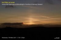 Sun Pillars at Dumfries & Galloway