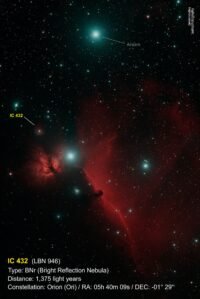 IC432-BNr-Ori (Horsehead & Flame Nebula)