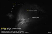 M43 & M42 with Trapezuim Cluster