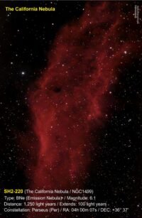 SH2-220-BNe-Per (The California Nebula)